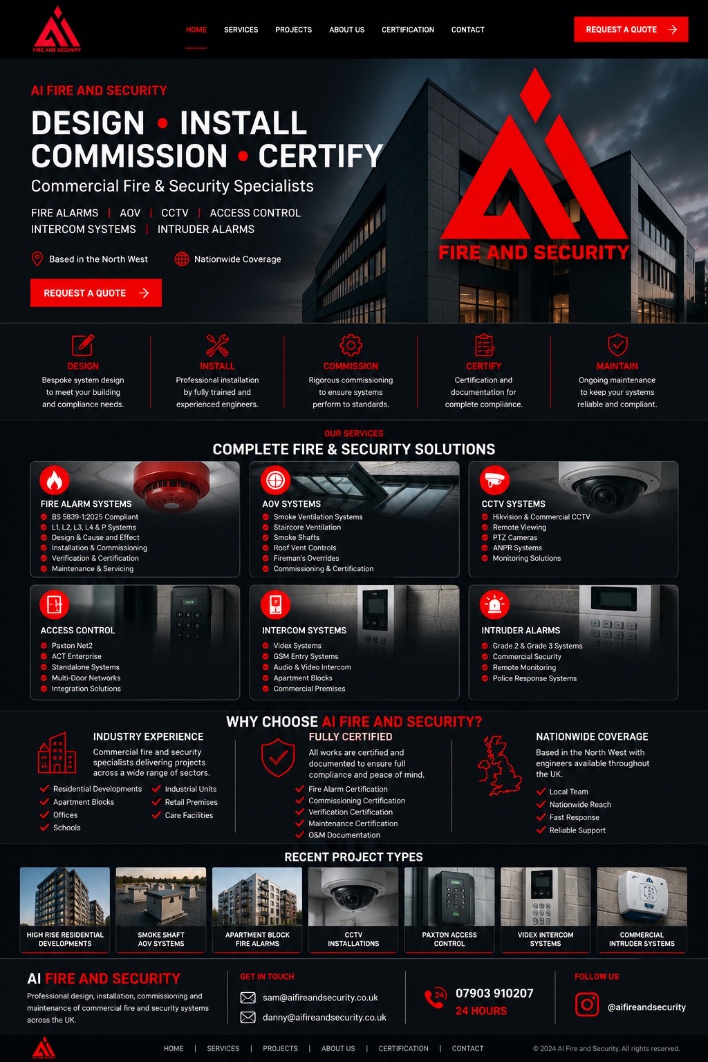 AI Fire and Security commercial fire and security specialists